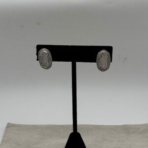 Elegant Silver Elaine Earring stud frames good condition